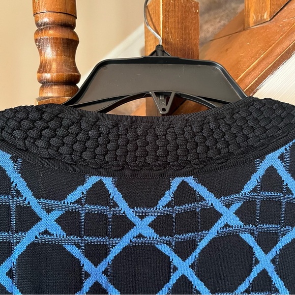 Ming Wang Black & Blue Sweater - Picture 7 of 8